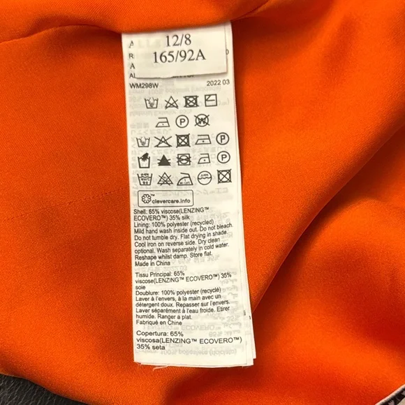 All Saints Alexia Dorada Sleeveless Floral Top, Size 8, Color Orange/Cream/green - Picture 10 of 10